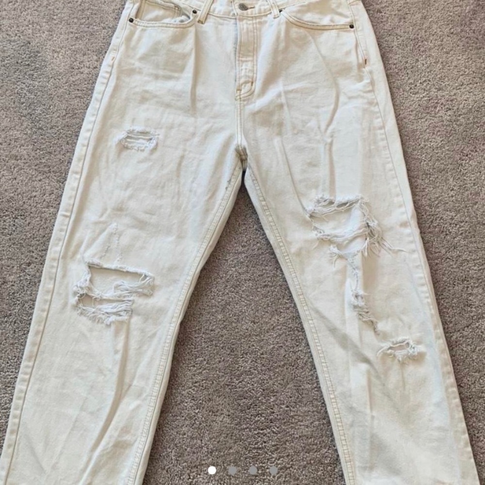 Urban Outfitters White Cowboy Jeans